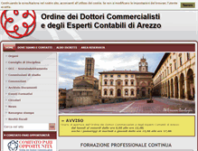 Tablet Screenshot of commercialistiarezzo.it